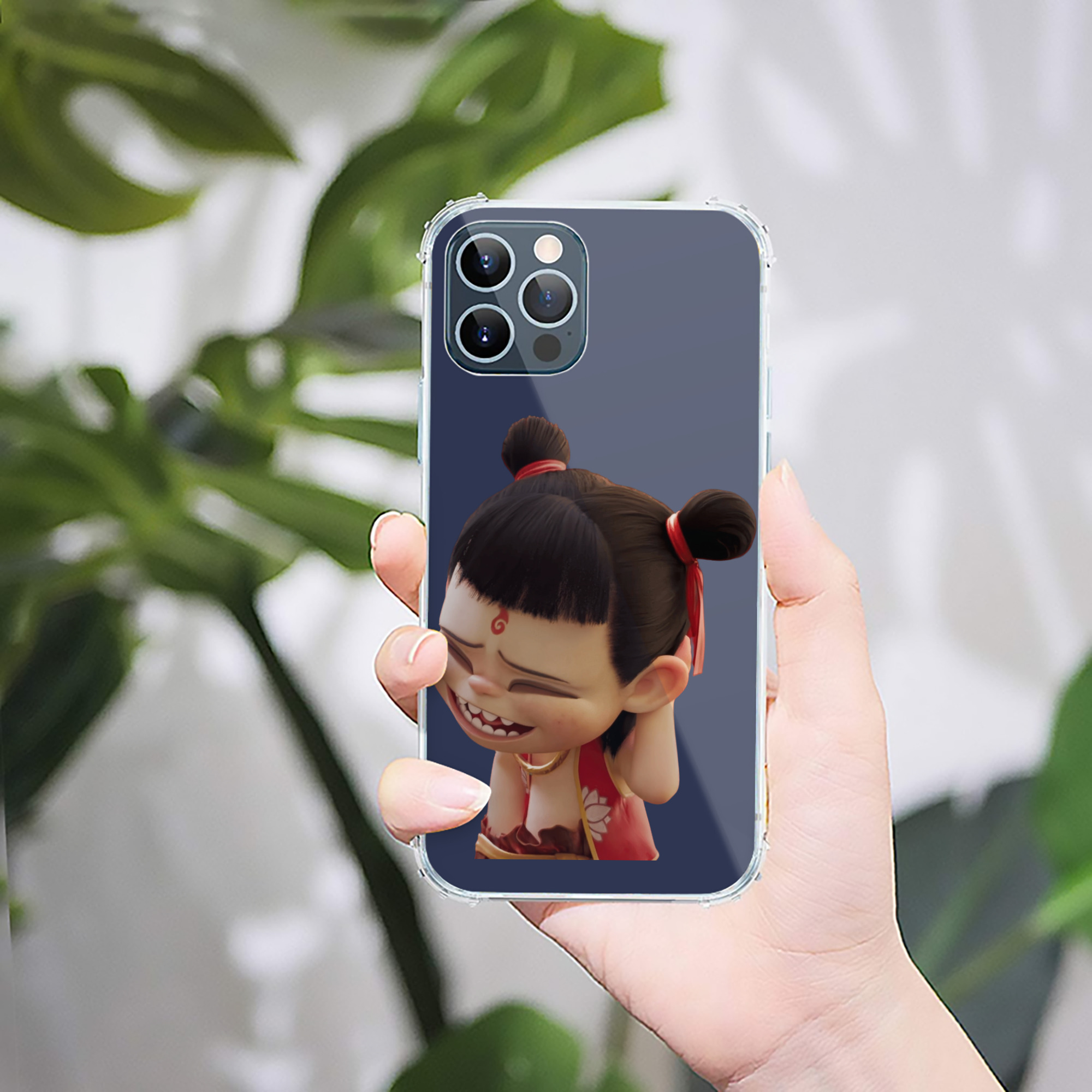 （画像用） Ne Zha 2 ナタ 魔童の大暴れ 【iPhone 12シリーズ対応】透明スマホケース（クリアソフトケース）